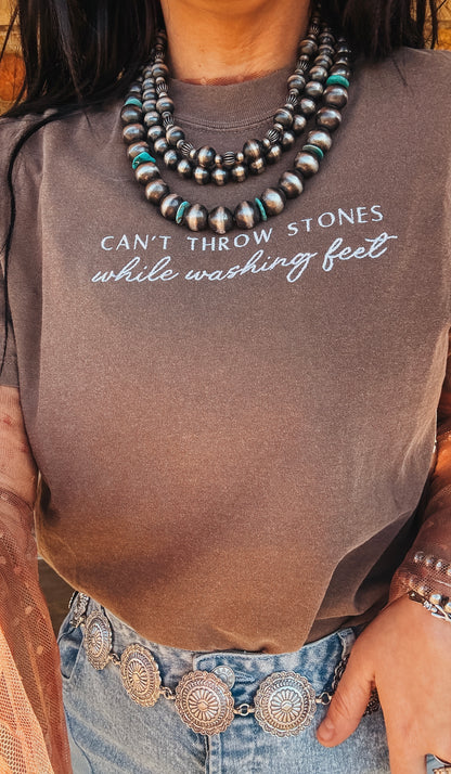 Can’t Throw Stones Embroidered Shirt