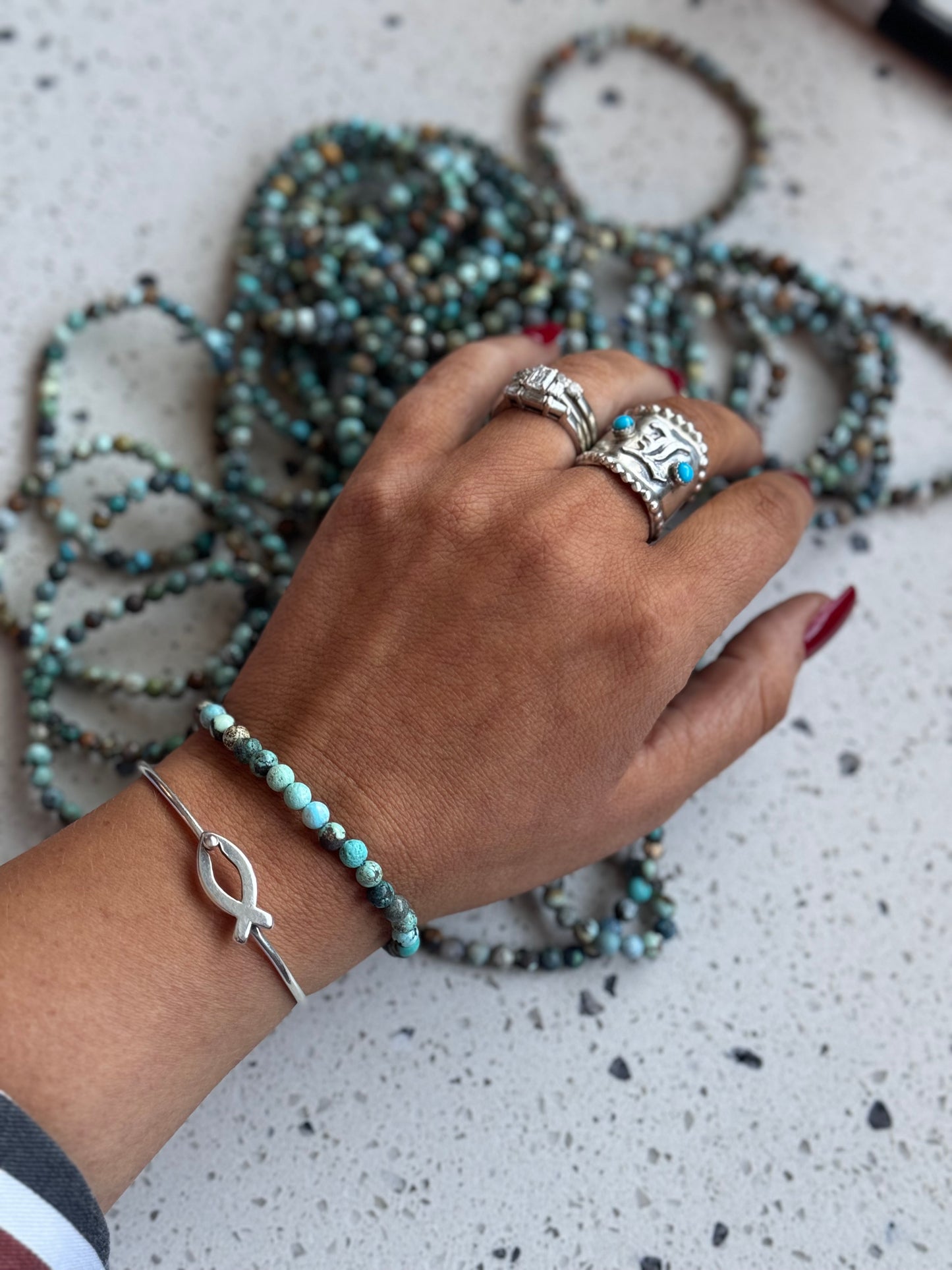 Turquoise Stretch Bracelets