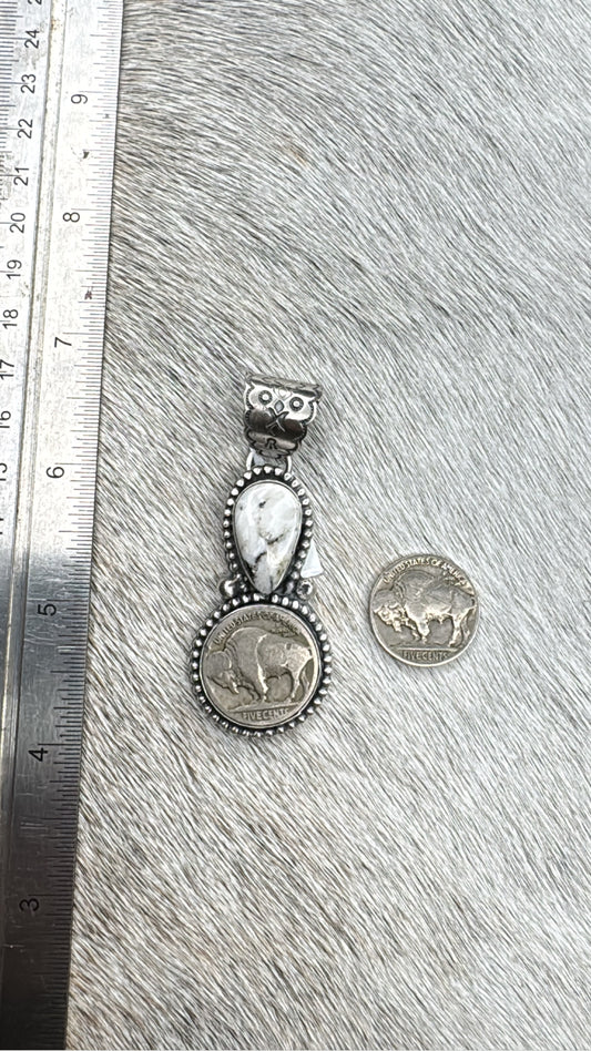 White Buffalo, Buffalo Nickel Pendant