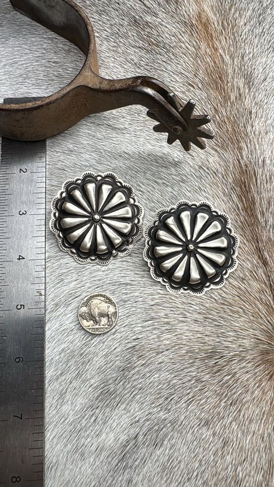 L. Tahe Concho Earrings