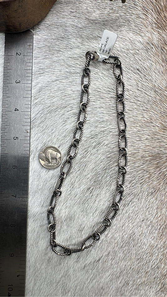 16” Sterling Silver Chain Necklace