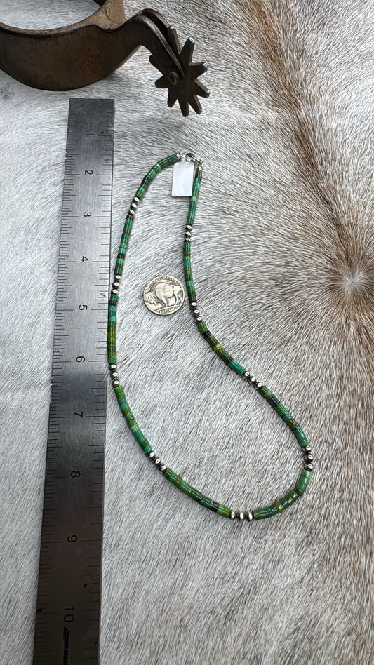 18” Turquoise Necklace- Green