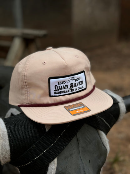 Lujan Silver- Merch Cap Richardson 256 Pale Peach/Maroon