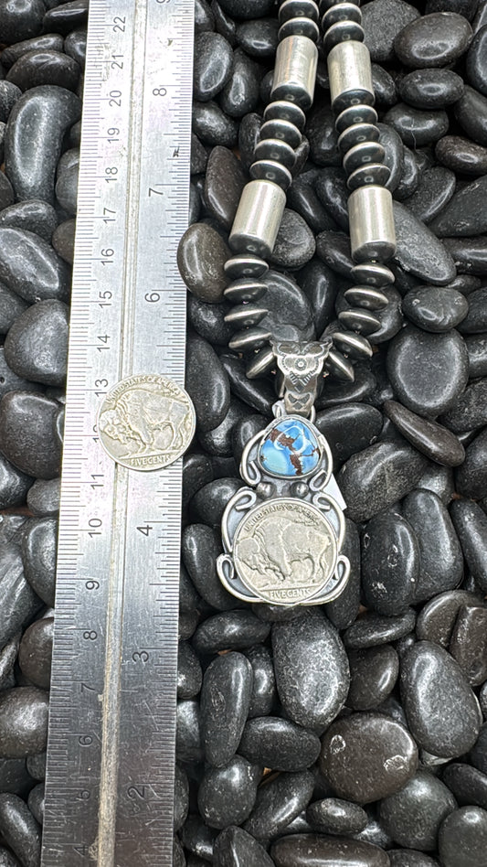 Golden Hills Buffalo Nickel Pendant