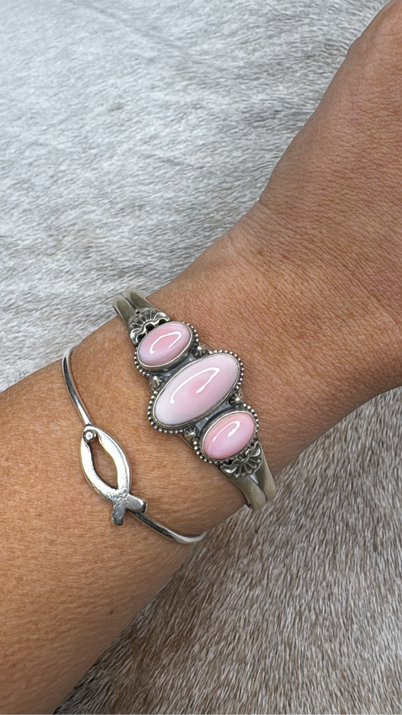 Pink Conch Cuff