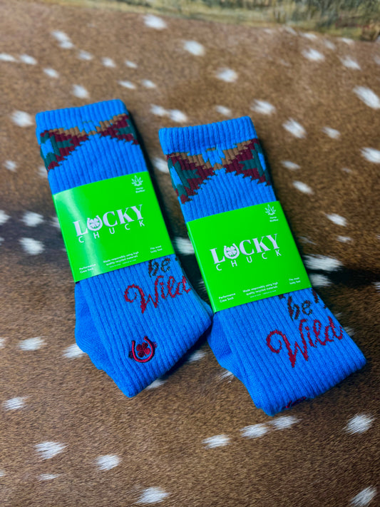 Lucky Chuck Socks- Wild & Free