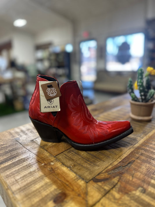 Ariat Queen of Hearts Dixon Red Boot Sizes 5.5, 6, 6.5, 7, 7.5, 8, 8.5, 9, 9.5, 11