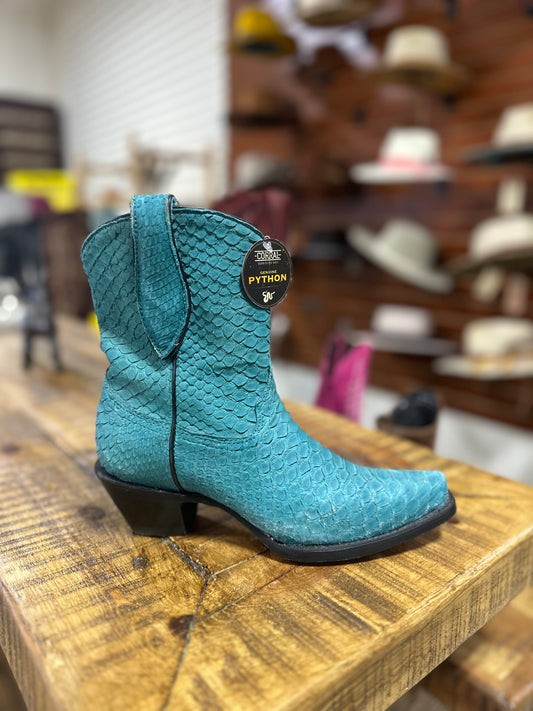 Corral Turquoise Python Boot Sizes 6, 9, 9.5