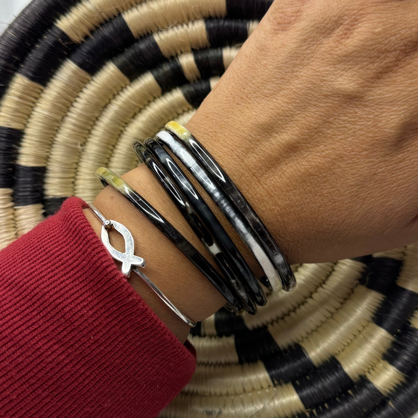 Polished Longhorn Bangles