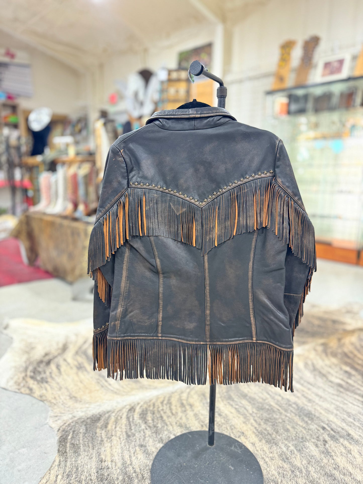 Scully Lambskin Fringe Jacket Size Medium