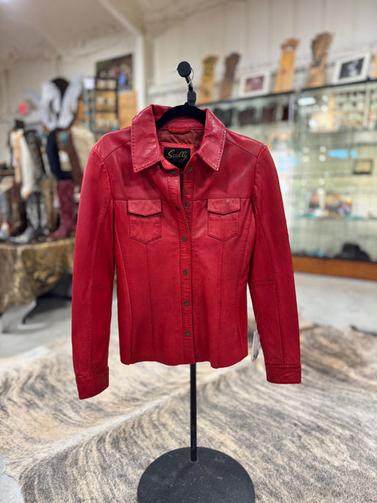 Scully Red Leather Jacket