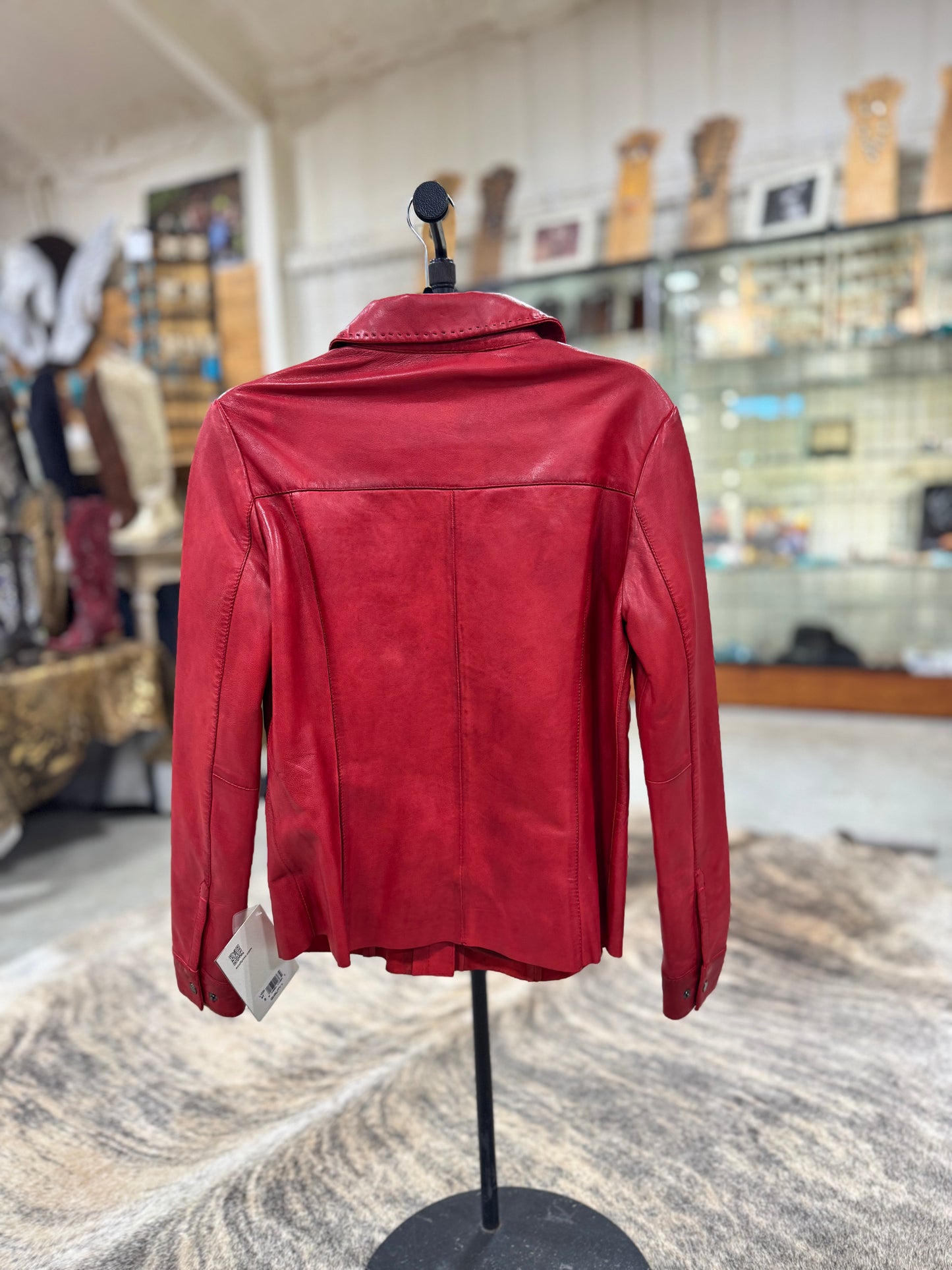 Scully Red Leather Jacket