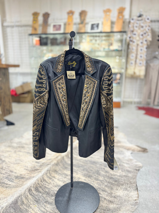 Scully Black With Bronze Beaded Embellished Jacket