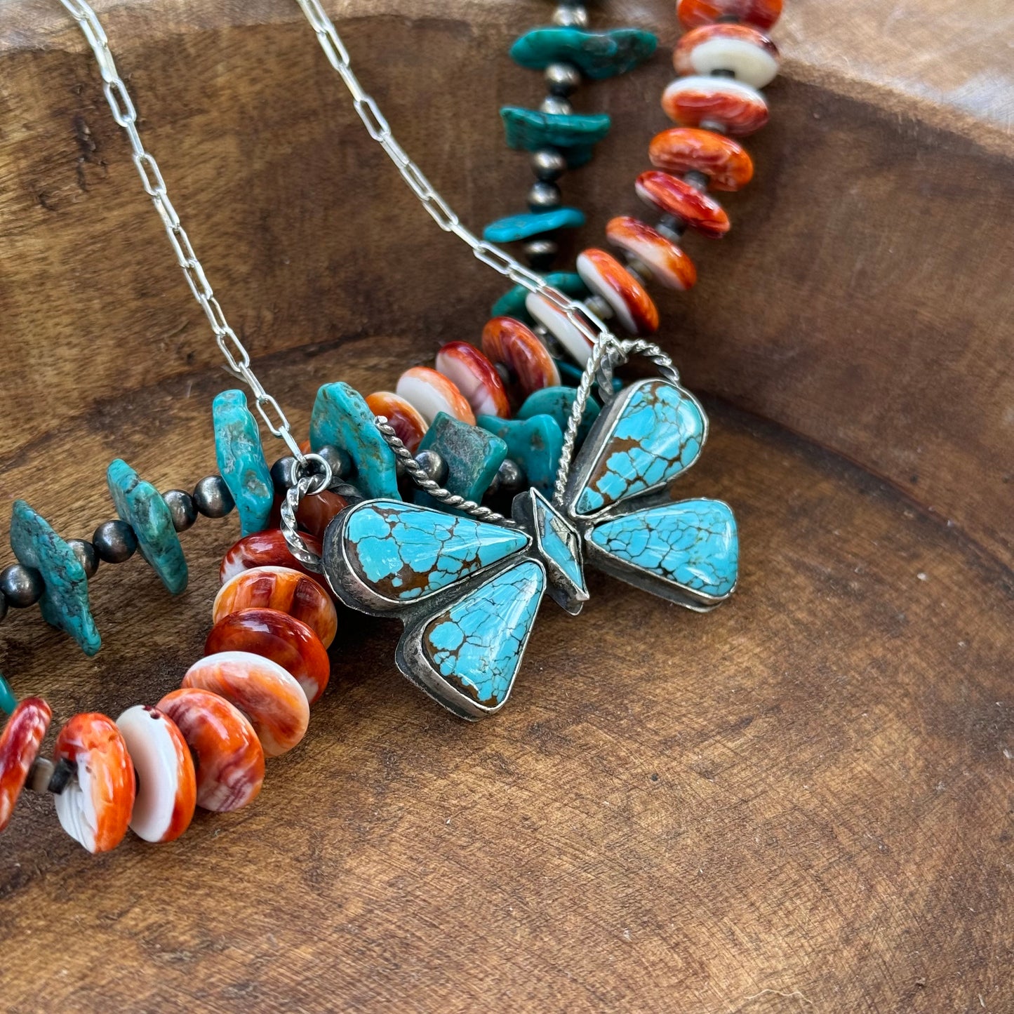 Lujan Silver- #8 Turquoise Butterfly #5