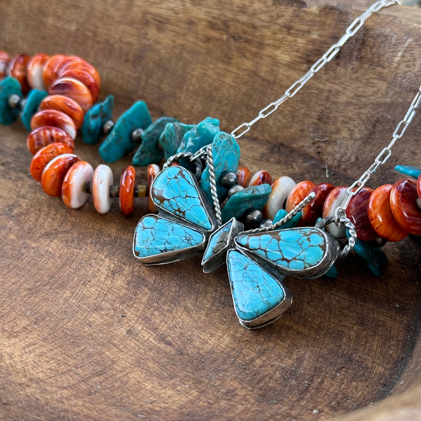 Lujan Silver- #8 Turquoise Butterfly #5