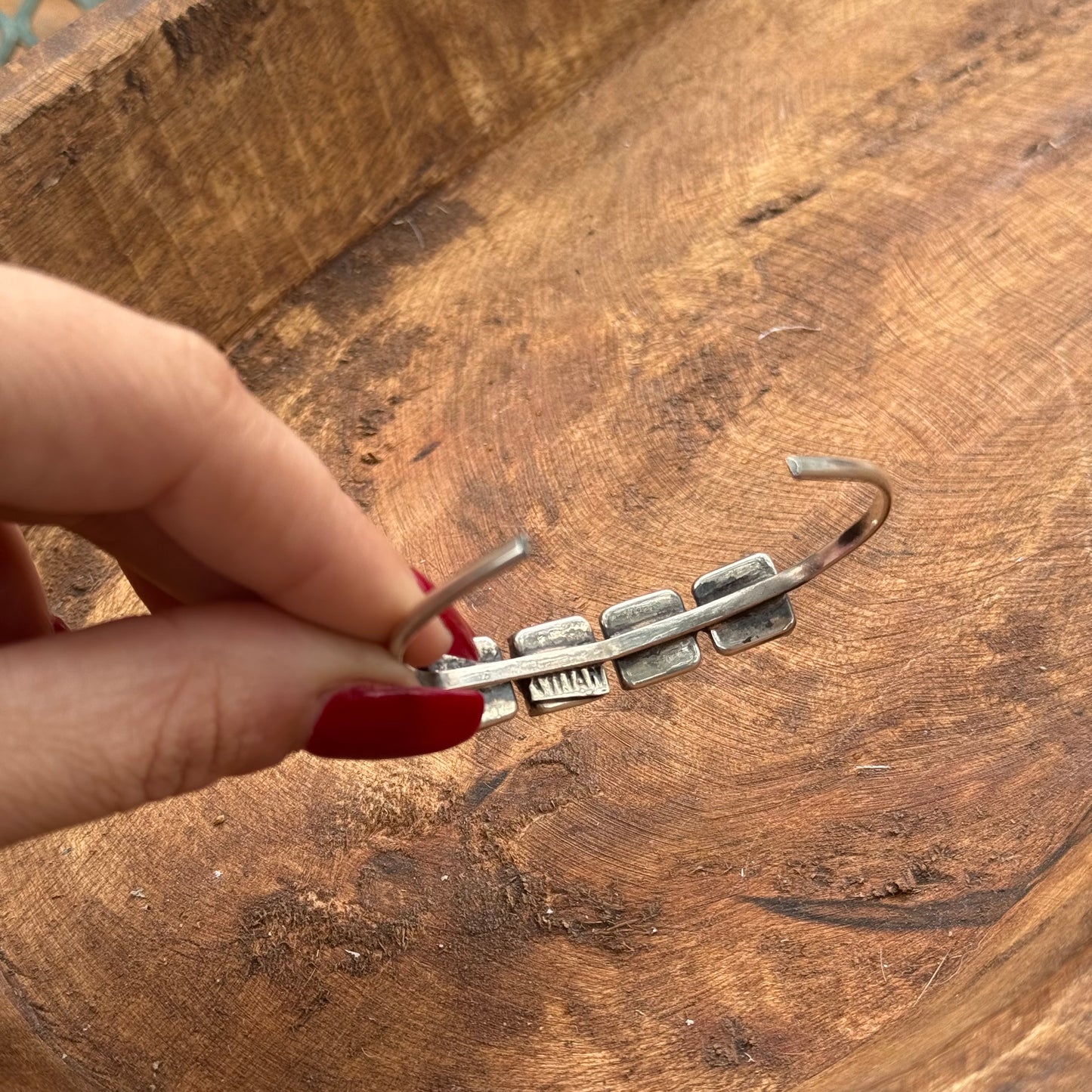 Lujan Silver Orange Spiny Cuff