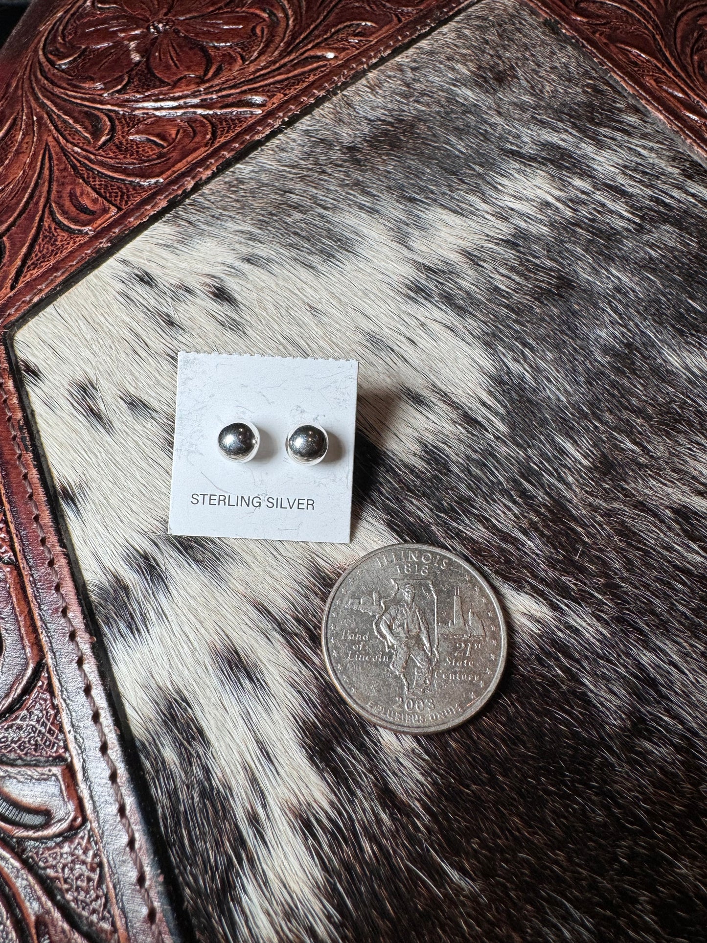 6mm Sterling Silver Stud Earrings