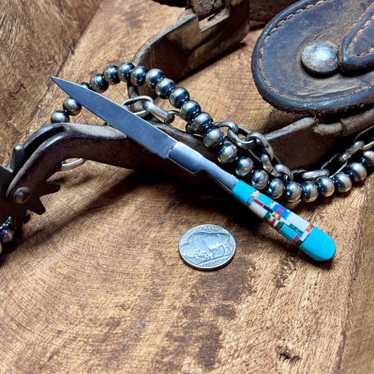 Southwest Inlay Pocket Knife