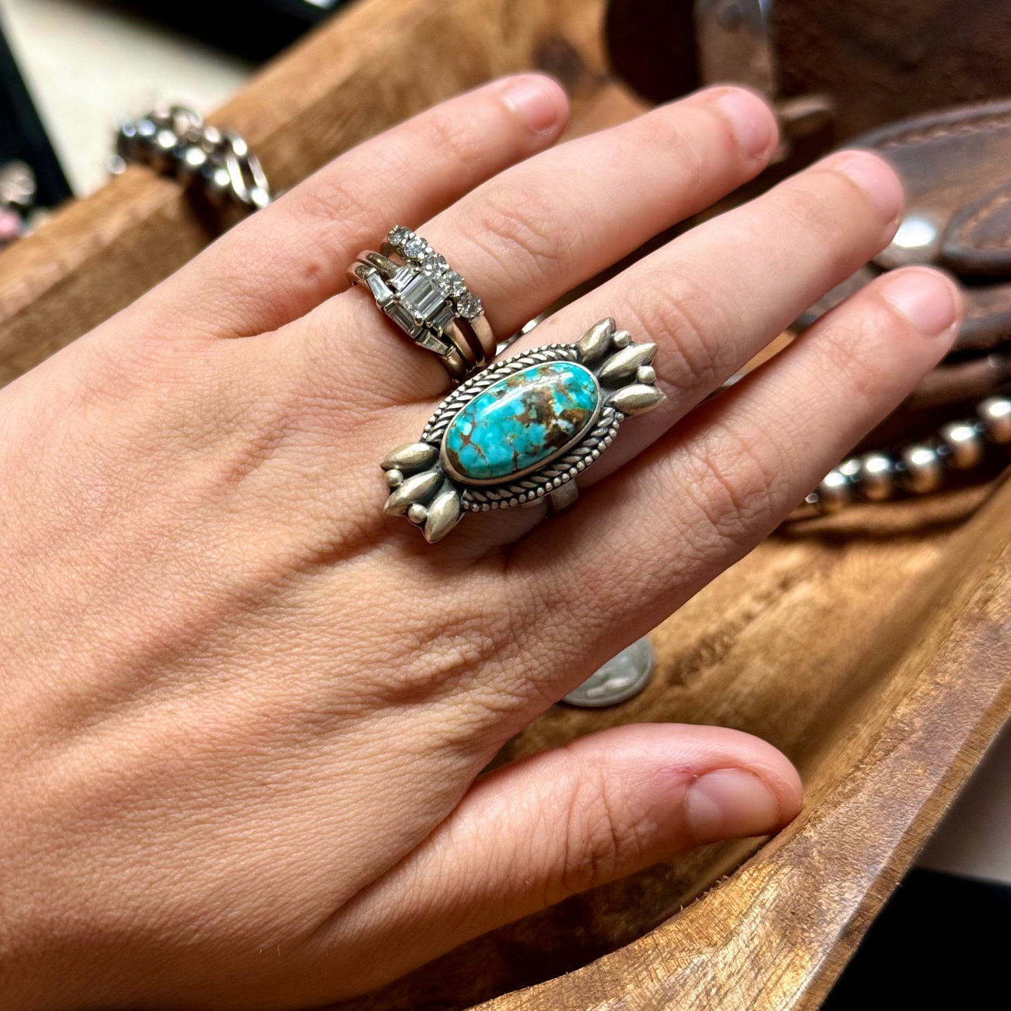 Turquoise Adjustable Ring