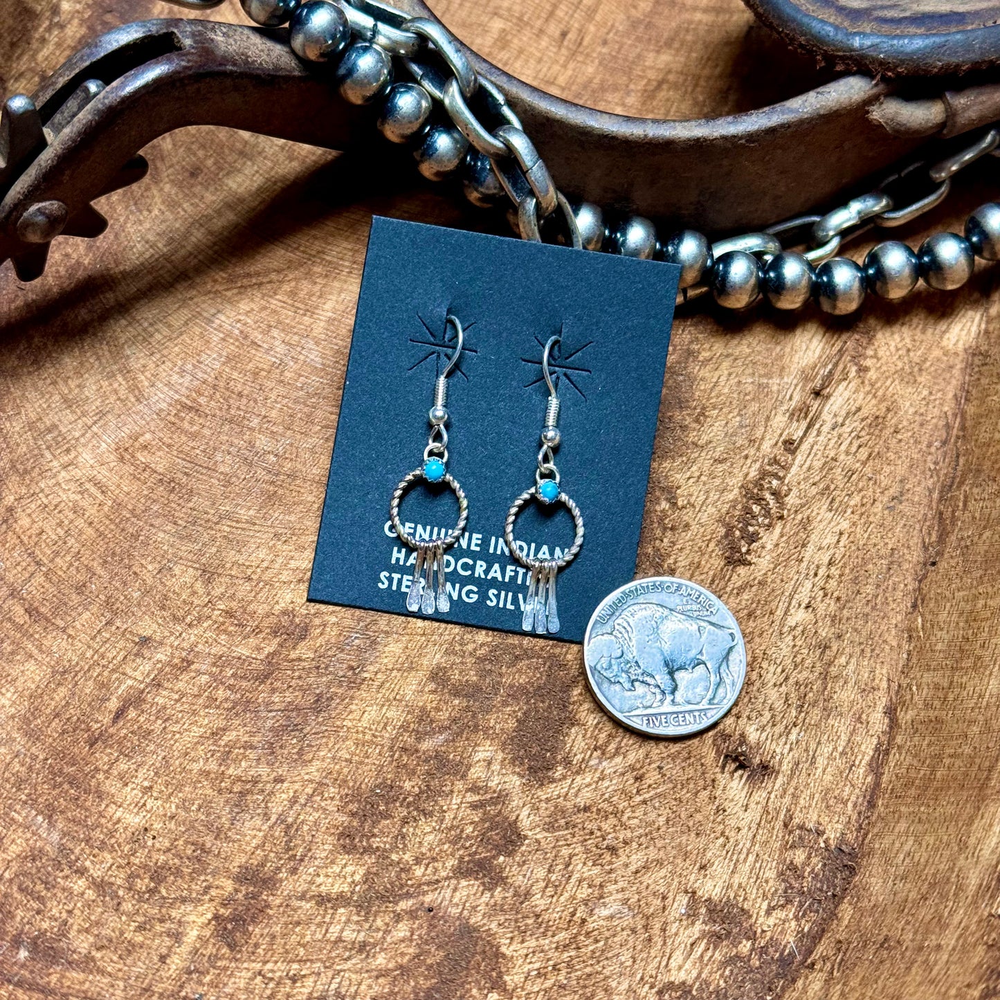 Navajo Sylvia Chee Kingman Earrings