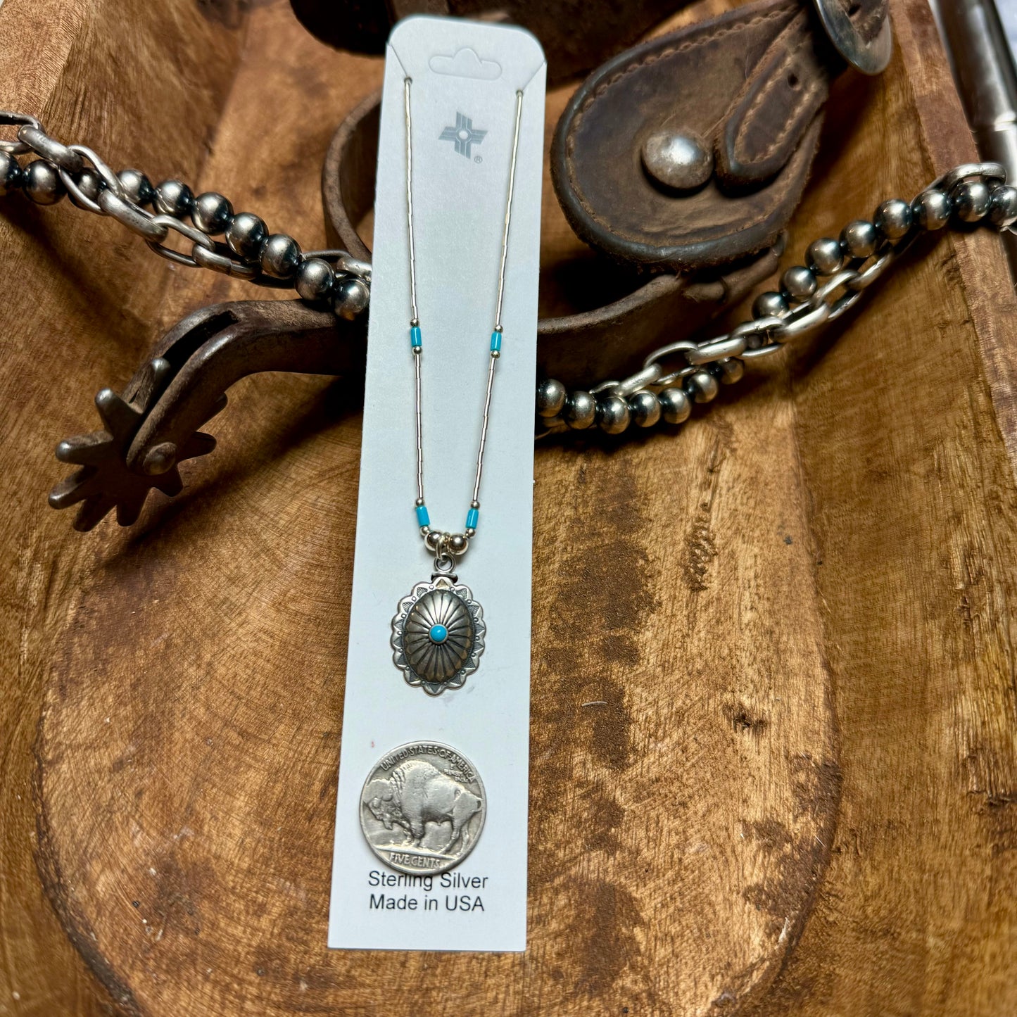 17" Little Concho Necklace