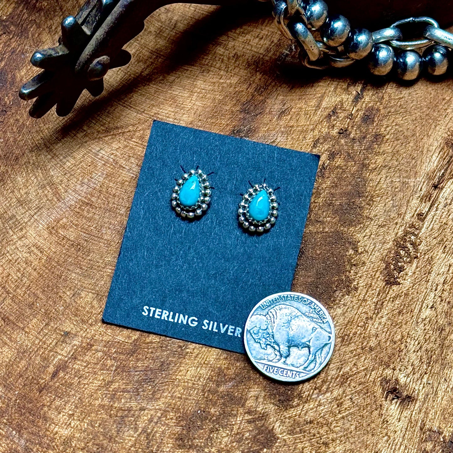 Kingman Teardrop Stud Earrings