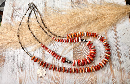 Orange Spiny Necklace