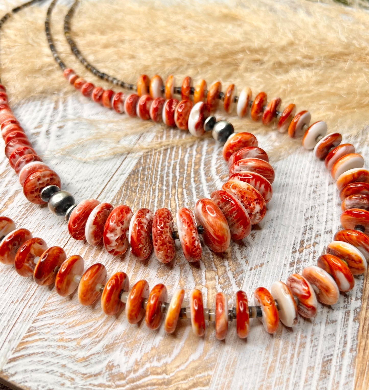 Orange Spiny Necklace