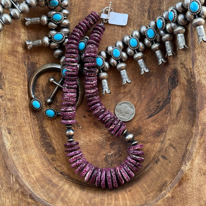 16” Purple Spiny Necklace