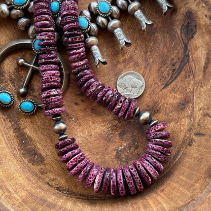 16” Purple Spiny Necklace