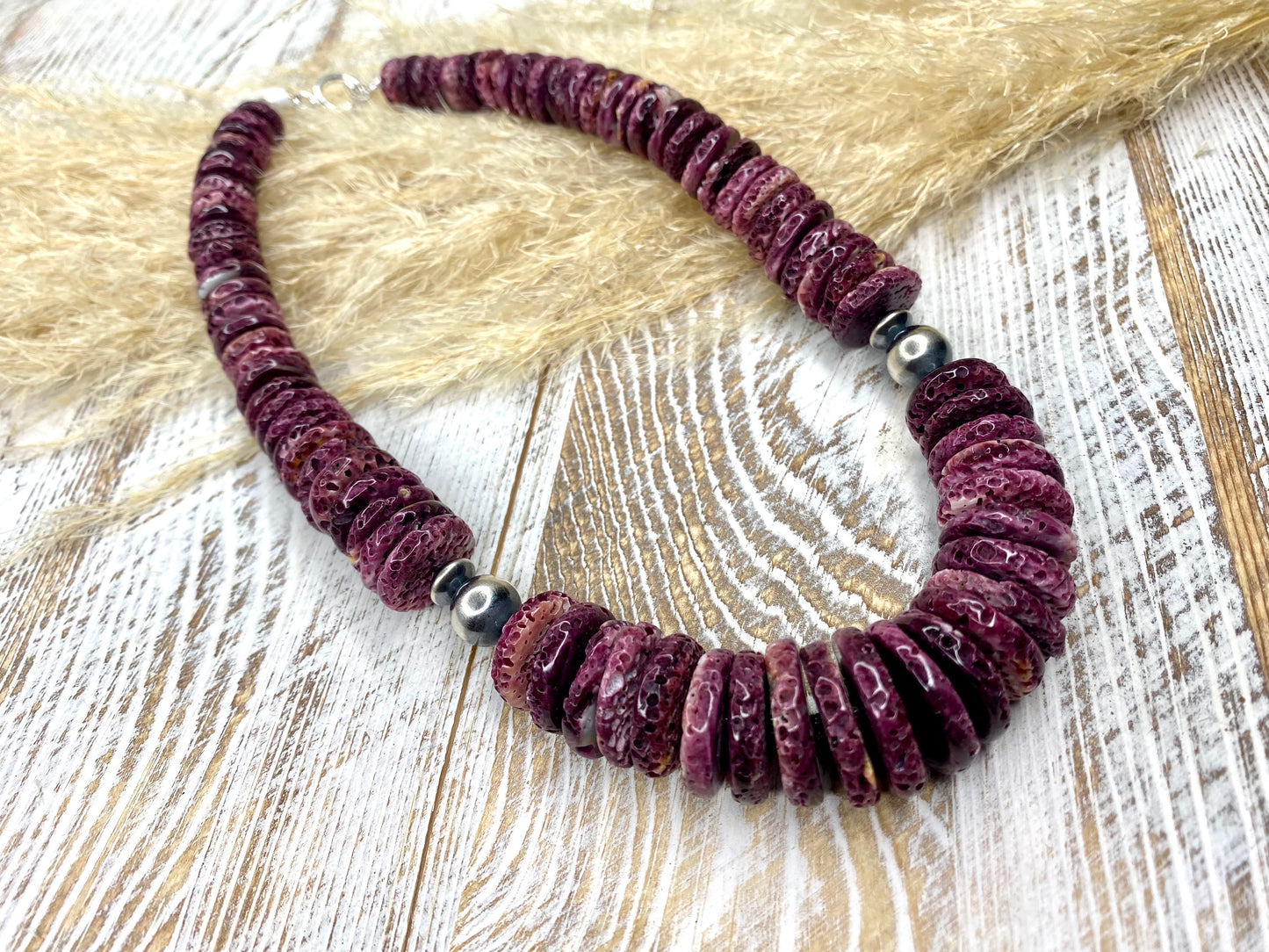 16” Purple Spiny Necklace