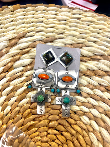 Multi-Stone Earrings